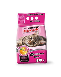 BENEK Super Compact Bentonitové stelivo Citrusová Svěžest 10L