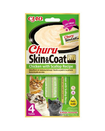 INABA Churu Skin&Coat 4x14g s kuřecím masem