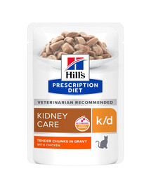 HILL'S Prescription Diet Feline k/d Kidney Care z kurczakiem 12x85 g w saszetkach
