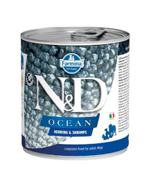 FARMINA N&D Ocean Dog Sleď, krevety 285 g
