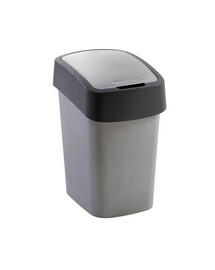 CURVER Odpadkový koš FLIP BIN 25 l stříbrný/černý