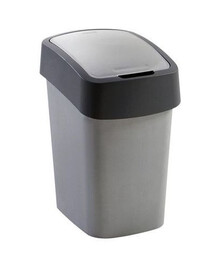CURVER Odpadkový koš FLIP BIN 9l stříbrný/šedý