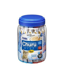 INABA Churu Diet 50x14g s tuňákem a kuřecím masem pro kočky