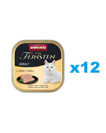 ANIMONDA Vom Feinsten adult cat hovězí maso a kuře 12x100 g