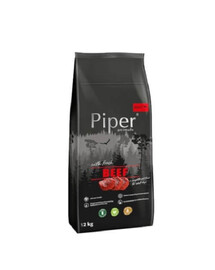 PIPER krmivo pro psy s hovězím masem 12 kg