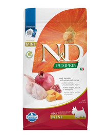 FARMINA N&D Pumpkin Dog Adult mini Křepelka, dýně, granátové jablko 2 kg