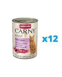 ANIMONDA Carny Adult Krůta & Jehněčí 12 x 400 g