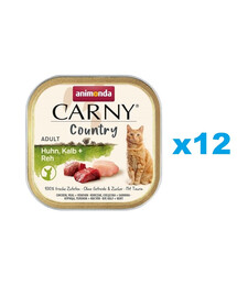 ANIMONDA Carny Country Adult kuřecí, telecí a zvěřina 12x100g