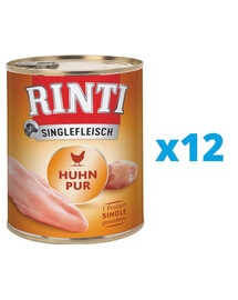 RINTI Singlefleisch Pure monoproteinové krmivo pro dospělé psy 12 x 400 g
