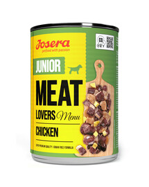 JOSERA Meat Lovers Junior Menu Kuřecí pro štěňata 6x400g