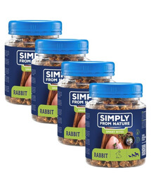 SIMPLY FROM NATUR Tréninkové pamlsky s králičím masem  4x130 g