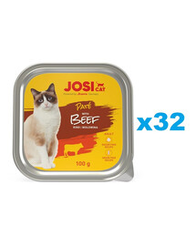 JOSERA JosiCat Hovězí paštika pro kočky 32x100g