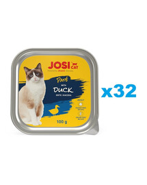 JOSERA JosiCat Kachní paštika pro kočky 32x100g
