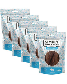 SIMPLY FROM NATURE Meat Strips pamlsky se zvěřinou pro psy 5x80 g