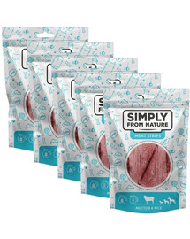 SIMPLY FROM NATURE Meat Strips Skopové  s rýží pro psy 5x80 g