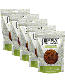 SIMPLY FROM NATURE Meat Noodles Jelení a zvěřinové rolky pro psy 5x80 g
