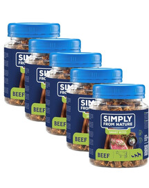SIMPLY FROM NATURE pamlsky pro psy hovězí 5x130 g