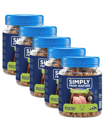 SIMPLY FROM NATURE pamlsky pro psy drůbeží 5x130 g