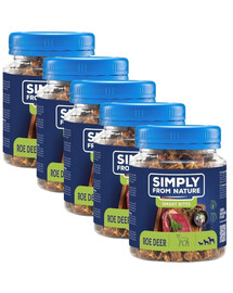 SIMPLY FROM NATURE pamlsky pro psy srnčí 5x130 g