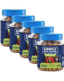 SIMPLY FROM NATURE Tréninkové pamlsky z koňského masa 5x130 g