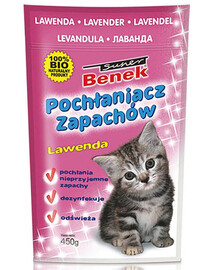 BENEK Sanitizér/Pohlcovač zápachů levandule 450 g