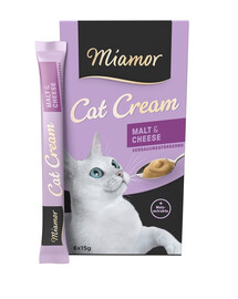MIAMOR Cat Cream 6 x 15 ml se sladem a sýrem