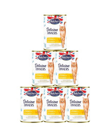 BUTCHER'S Delicious Dinners kousky kuřete v želé 6x400g