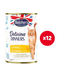 BUTCHER'S Delicious Dinners kousky kuřete v želé 12 x 400g
