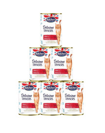 BUTCHER'S Delicious Dinners kousky hovězího v želé 6 x 400g