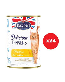 BUTCHER'S Delicious Dinners kuřecí maso v želé 24 x 400g