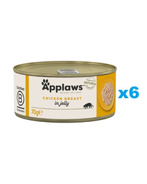 APPLAWS Cat Adult Jelly Kuřecí prsa v želé 6x70g
