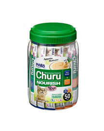 INABA Churu Nourrish 50x14g s tuňákem a kuřecím masem