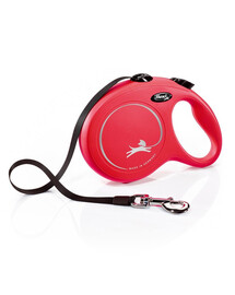 FLEXI Vodítko automatické New Classic L Pásek 8 m Red
