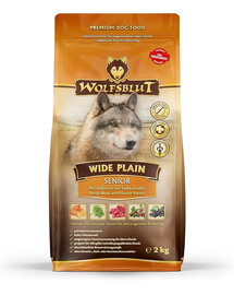 WOLFSBLUT Wide Plain Senior suché krmivo pro starší alergické psy s koňským masem a sladkými bramborami 12,5 kg
