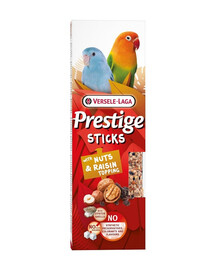 VERSELE-LAGA Prestige Sticks 2 klasy s ořechy a rozinkovou polevou pro malé papoušky 60g