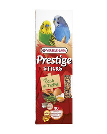 VERSELE-LAGA Prestige Sticks 2 tyčinky s vejci a tymiánem pro malé papoušky 60 g
