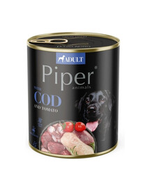 PIPER s treskou a rajčaty pro psy 800 g
