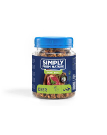 SIMPLY FROM NATURE Smart Bites Tréninkové pamlsky z jeleního masa 130 g