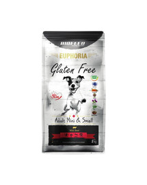 BIOFEED EUPHORIA Gluten Free s hovězím masem pro psy malých plemen 2 kg