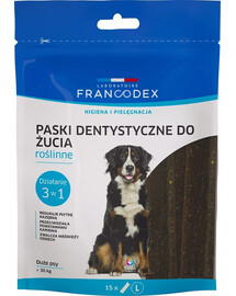 FRANCODEX Žvýkací proužky L proti zápachu z úst 502,5 g/15 ks.