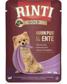 RINTI Chicken Pure&Duck Mini s kuřecím a kachním masem 100 g