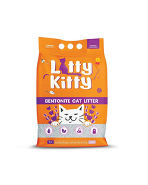 LITTY KITTY Přírodní bentonitové stelivo 5 l (4 kg) levandule