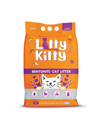 LITTY KITTY Přírodní bentonitové stelivo 10 l (8 kg) levandule