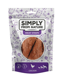 SIMPLY FROM NATURE Meat Strips Kuřecí stripsy pro psy 80 g