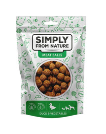 SIMPLY FROM NATURE Kachní kuličky se zeleninou pro psy 80 g
