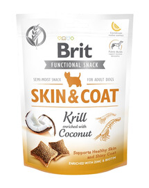 BRIT Care Dog Functional Snack Skin&Coat Krill 150g krilová pochoutka pro srst