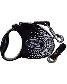 FLEXI Glam Splash Crystal S Páska 3m černá