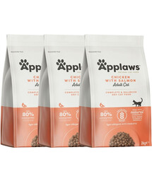 APPLAWS Cat Adult Chicken and Salmon 6 kg (3x2 kg)