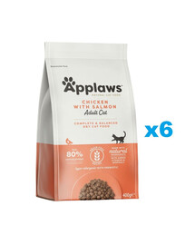 APPLAWS Cat Adult Chicken and Extra Salmon 2,4 kg (6x400g)