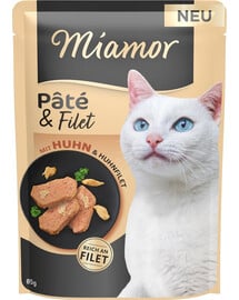 MIAMOR Pate and Filet with Chicken kousky kuřecího filé 85 g